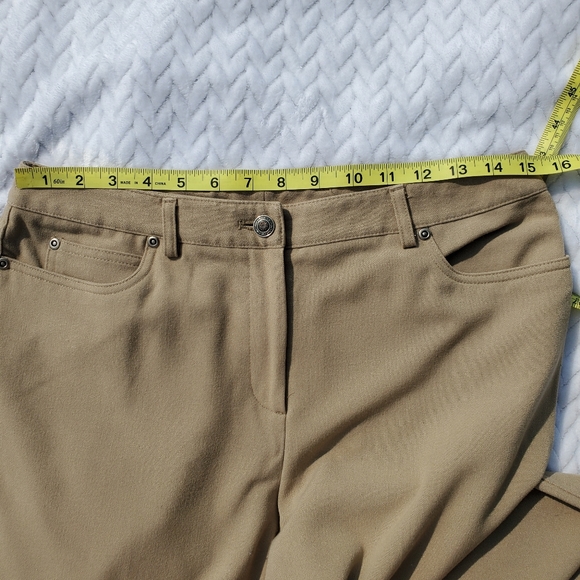 Rafaella Petites Khaki Trouser Pants Size 10P - Picture 3 of 7